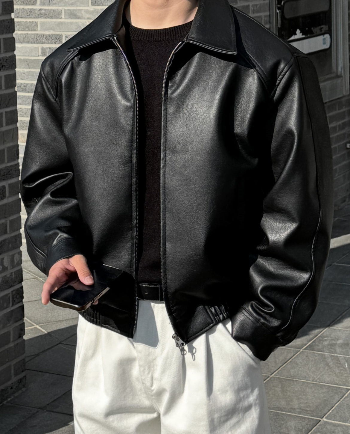 Ethan | Mens Leather Jackets | Black Leather Jacket | Leather Bomber Jacket 0