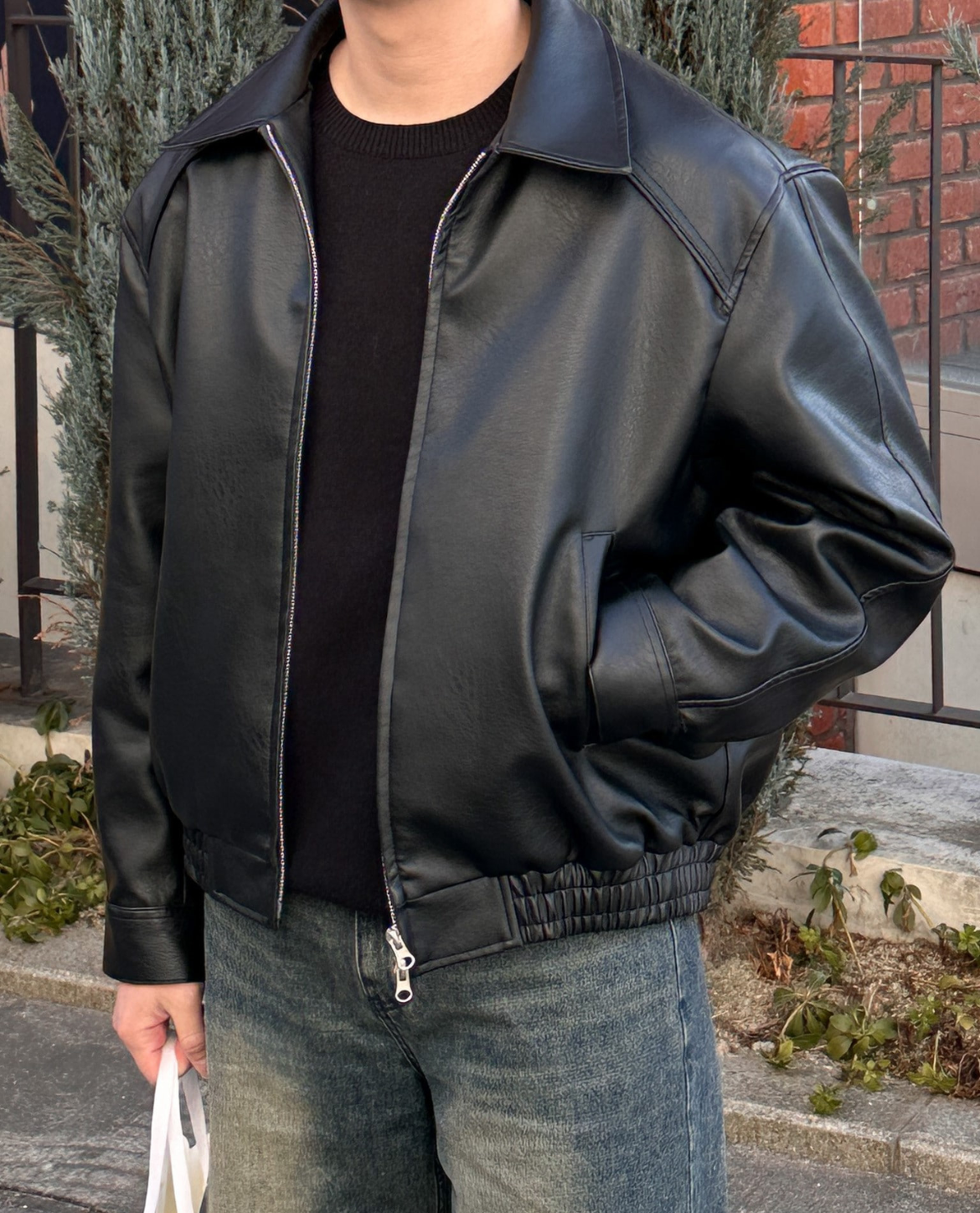 Ethan | Mens Leather Jackets | Black Leather Jacket | Leather Bomber Jacket 3