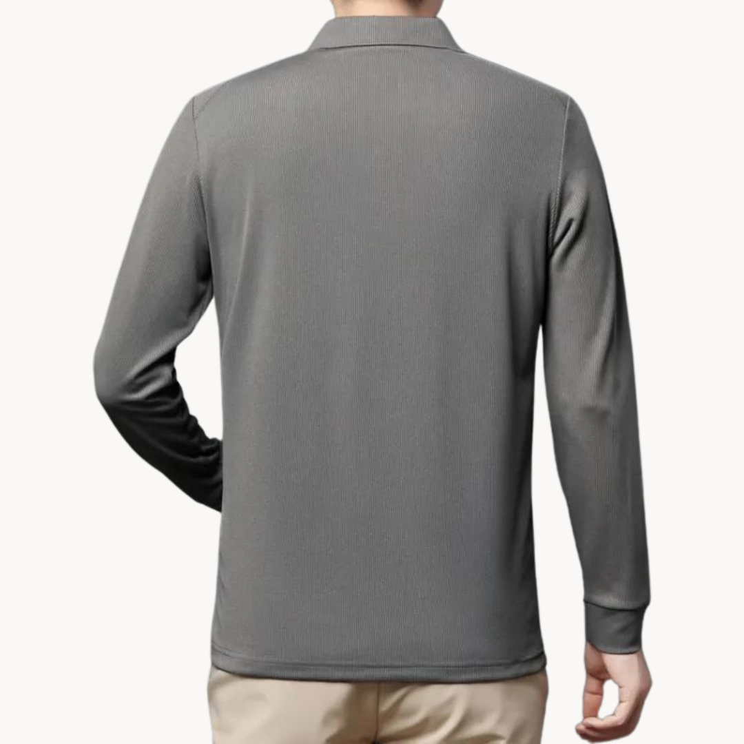 Ethan | Mens Polo Shirts | Long Sleeve Polo Shirts | Breathable Fabric 4