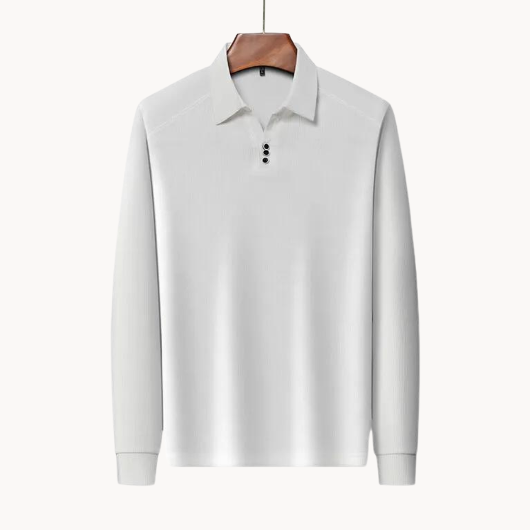 Ethan | Mens Polo Shirts | Long Sleeve Polo Shirts | Breathable Fabric 8