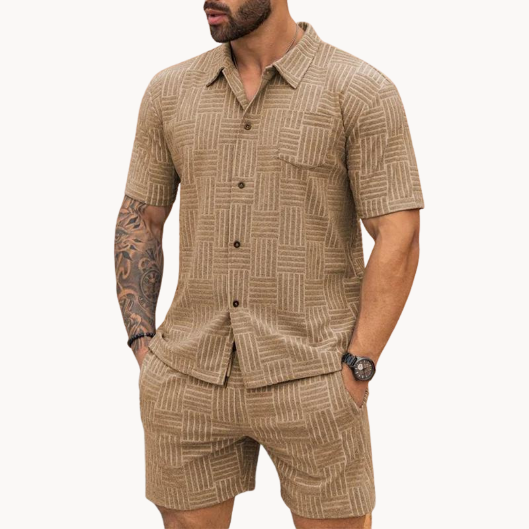 Ethan | Mens Shorts And T Shirt Set | Shirt And Short Set | T Shirt And Shorts Set Mens 8