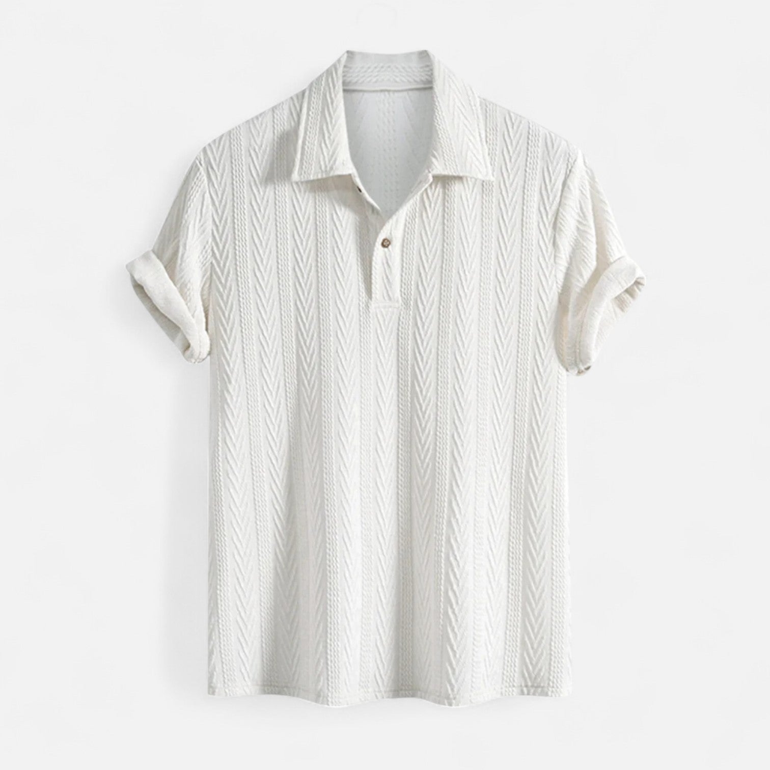 Ethan | Polo Shirt | Half Button | Jacquard Knit 2