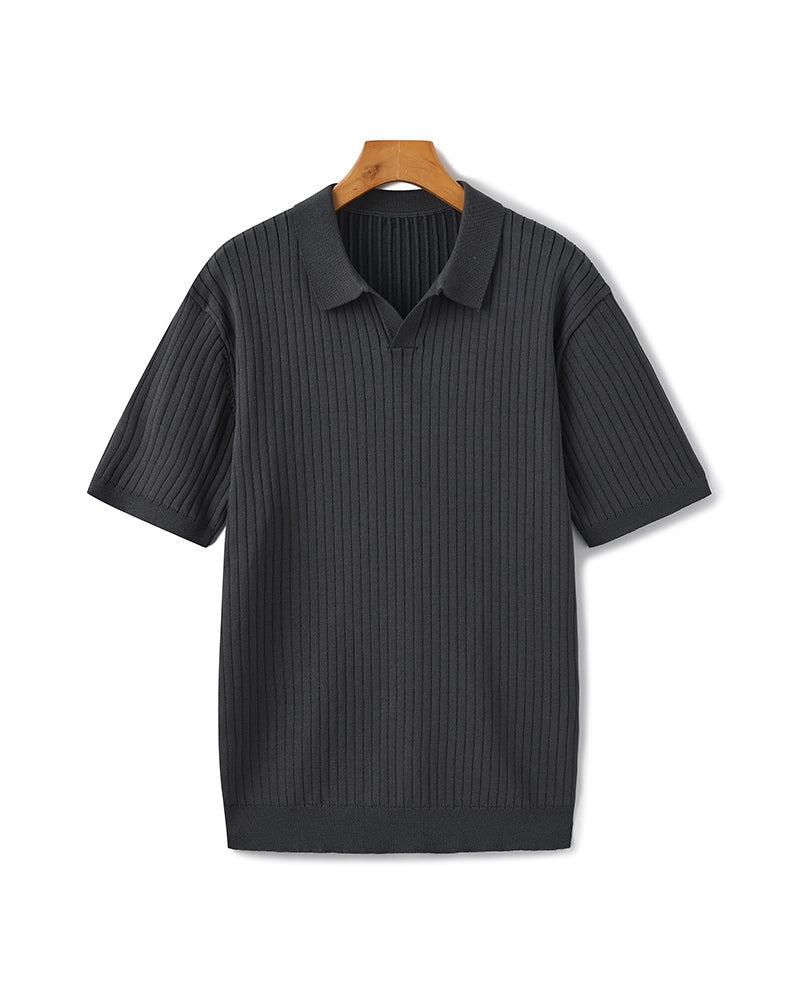 Ethan | Polo Shirt | Ribbed Texture | Shape Retention Fit 11