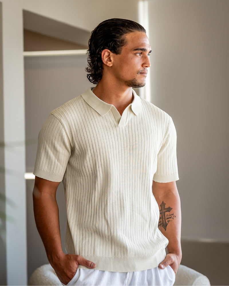 Ethan | Polo Shirt | Ribbed Texture | Shape Retention Fit 2