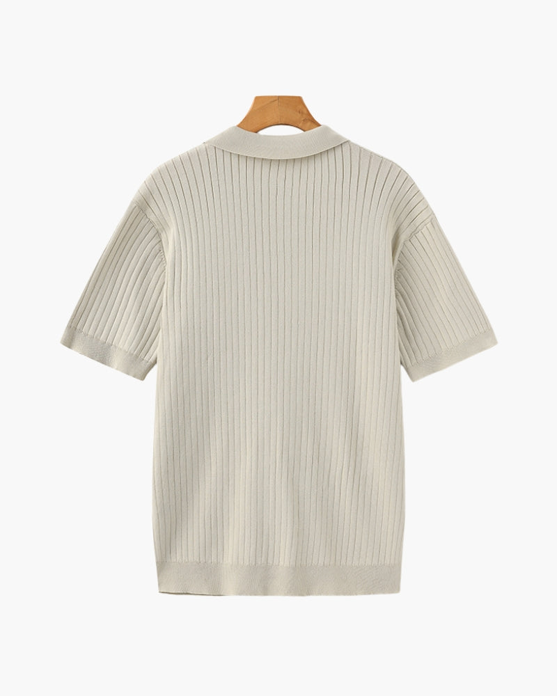Ethan | Polo Shirt | Ribbed Texture | Shape Retention Fit 3