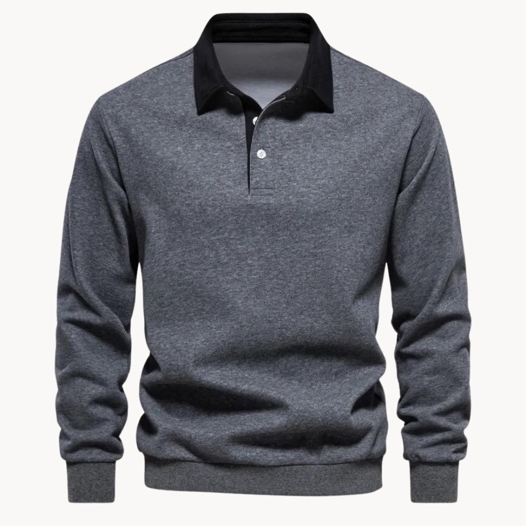Ethan | Polo Sweatshirt | Soft Fabric | Comfortable Fit 0