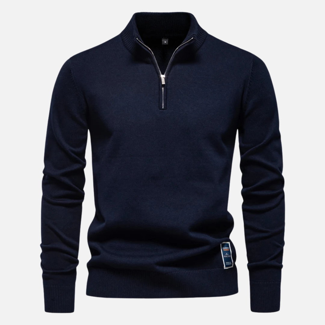 Ethan | Quarter-Zip Sweater | Stylish Layering | Comfortable Cotton 7