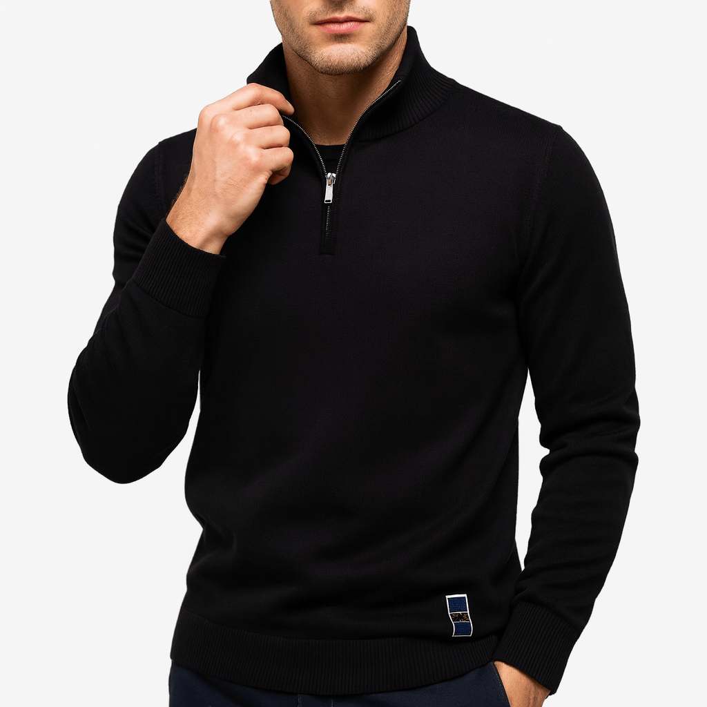 Ethan | Quarter Zip Sweater | Fitted Knit | Stylish Layering 2