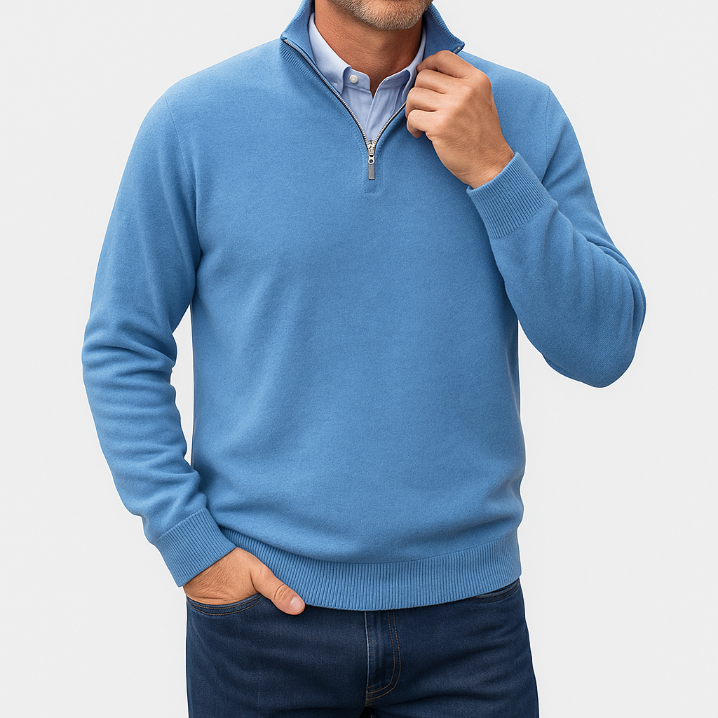 Ethan | Quarter Zip Sweater | Lightweight Knit | Slim Fit 10