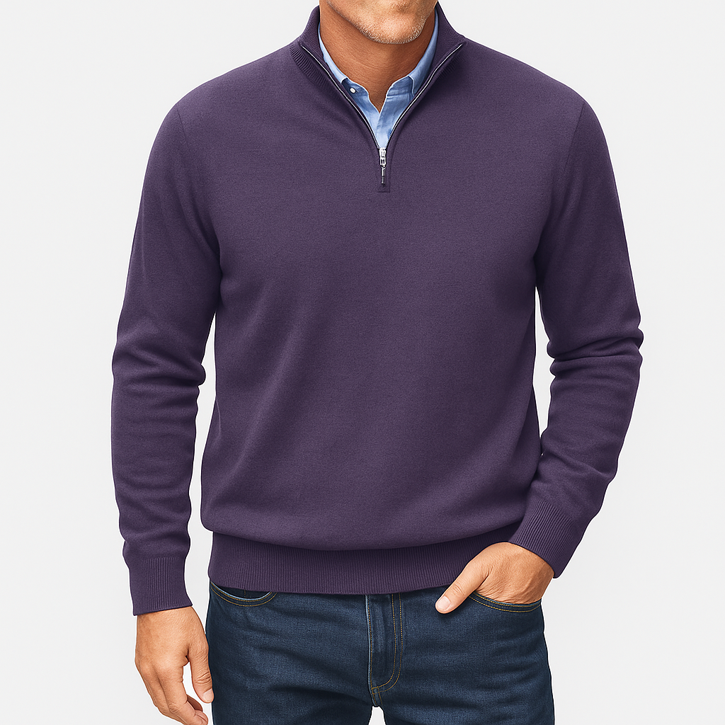 Ethan | Quarter Zip Sweater | Lightweight Knit | Slim Fit 5