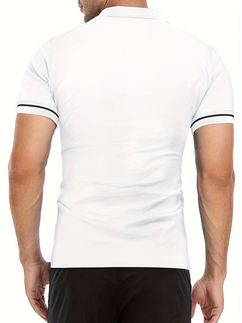 Ethan | Slim Fit Polo Shirt | Breathable Fabric | Zipper Neck Design 3