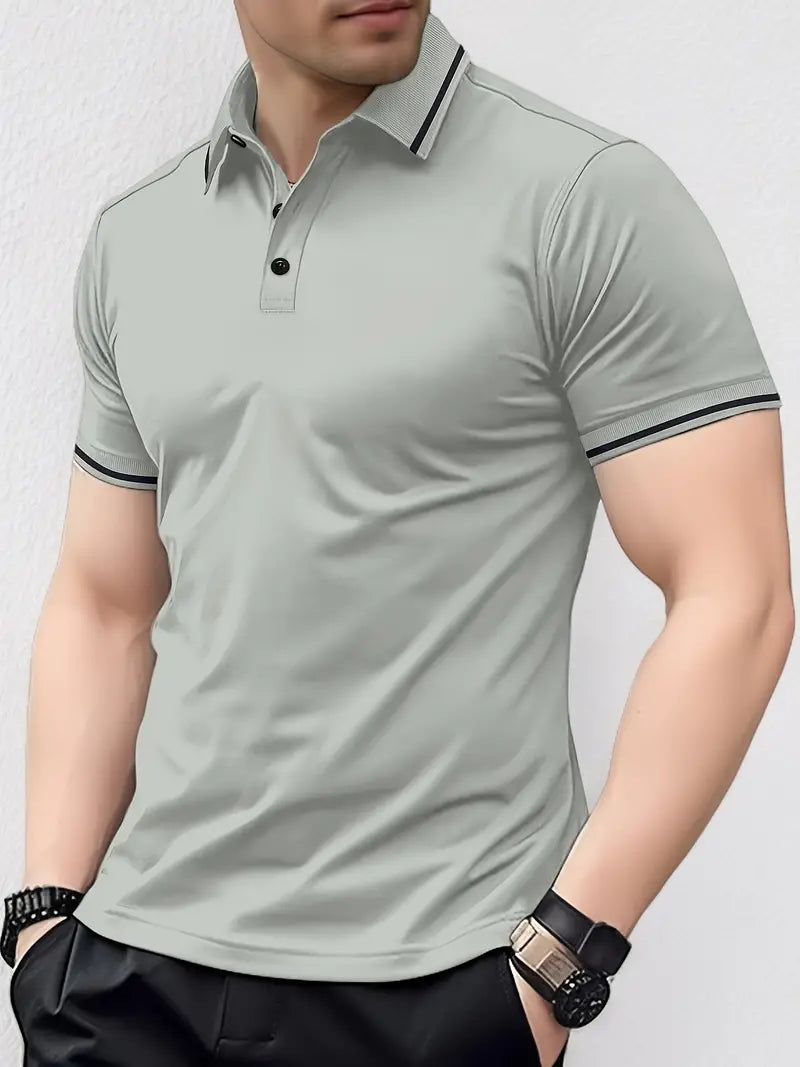Ethan | Slim Fit Polo | Breathable Fabric | Short Sleeve Style 2