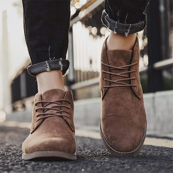 Ethan | Suede Ankle Boots | Lace-Up Boots | Stylish Footwear 7