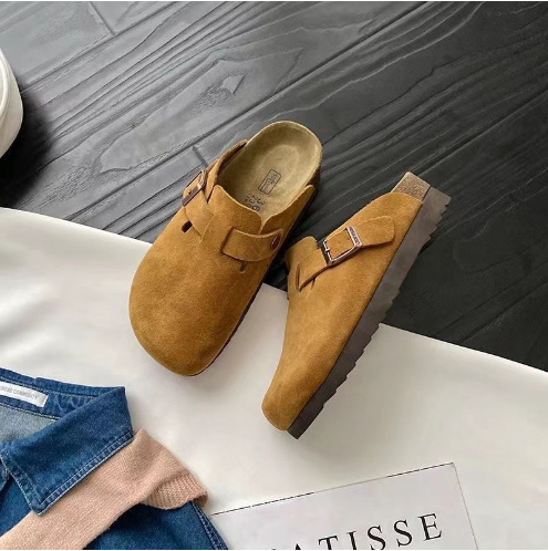 Ethan | Suede Clogs | Slip-On Footwear | Adjustable Buckle 0