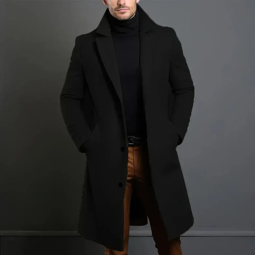 Ethan | Trench Coat Men | Black Trench Coat | Trench Coat Women 1