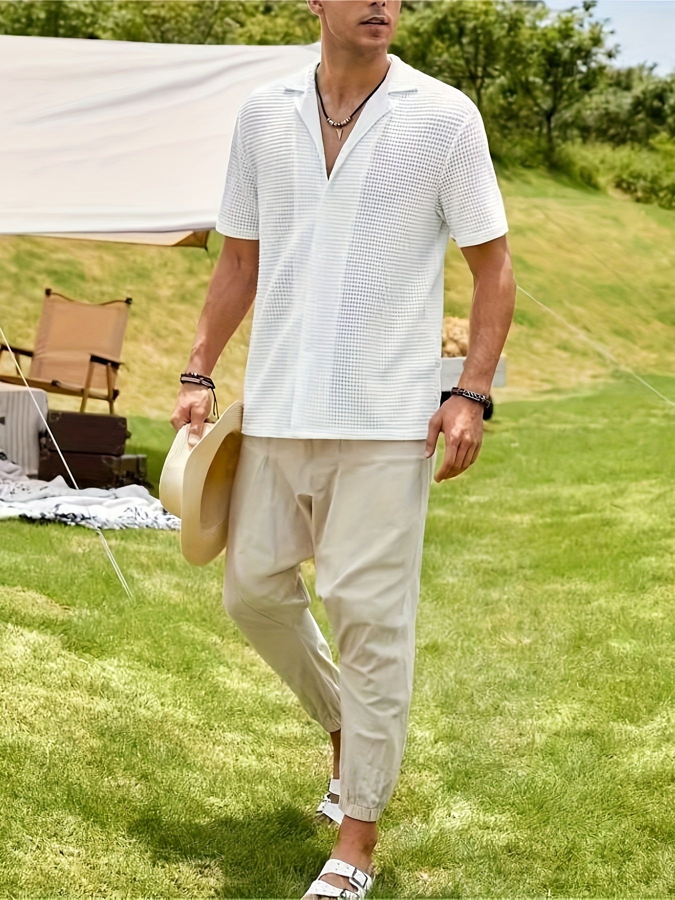 Ethan | Waffle Knit Shirt | Breathable Fabric | Shape Retention 6