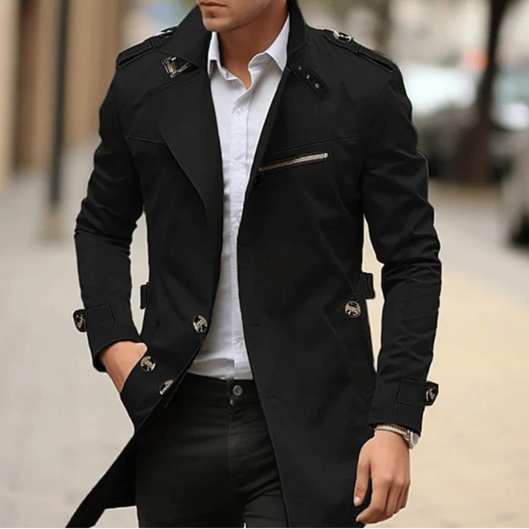 Ethan's Heritage | Trench Coat Women | Black Trench Coat | Trench Coat Men 9