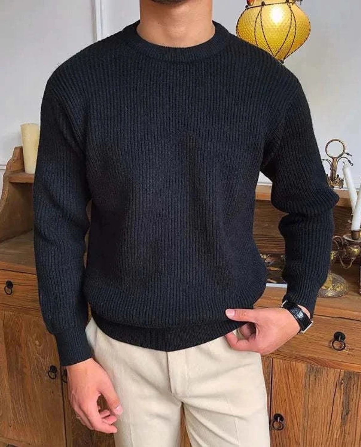 Ethan's Ribbed Sweater | Mens Sweaters | Comfortable Cotton Blend | Everyday Wear 4