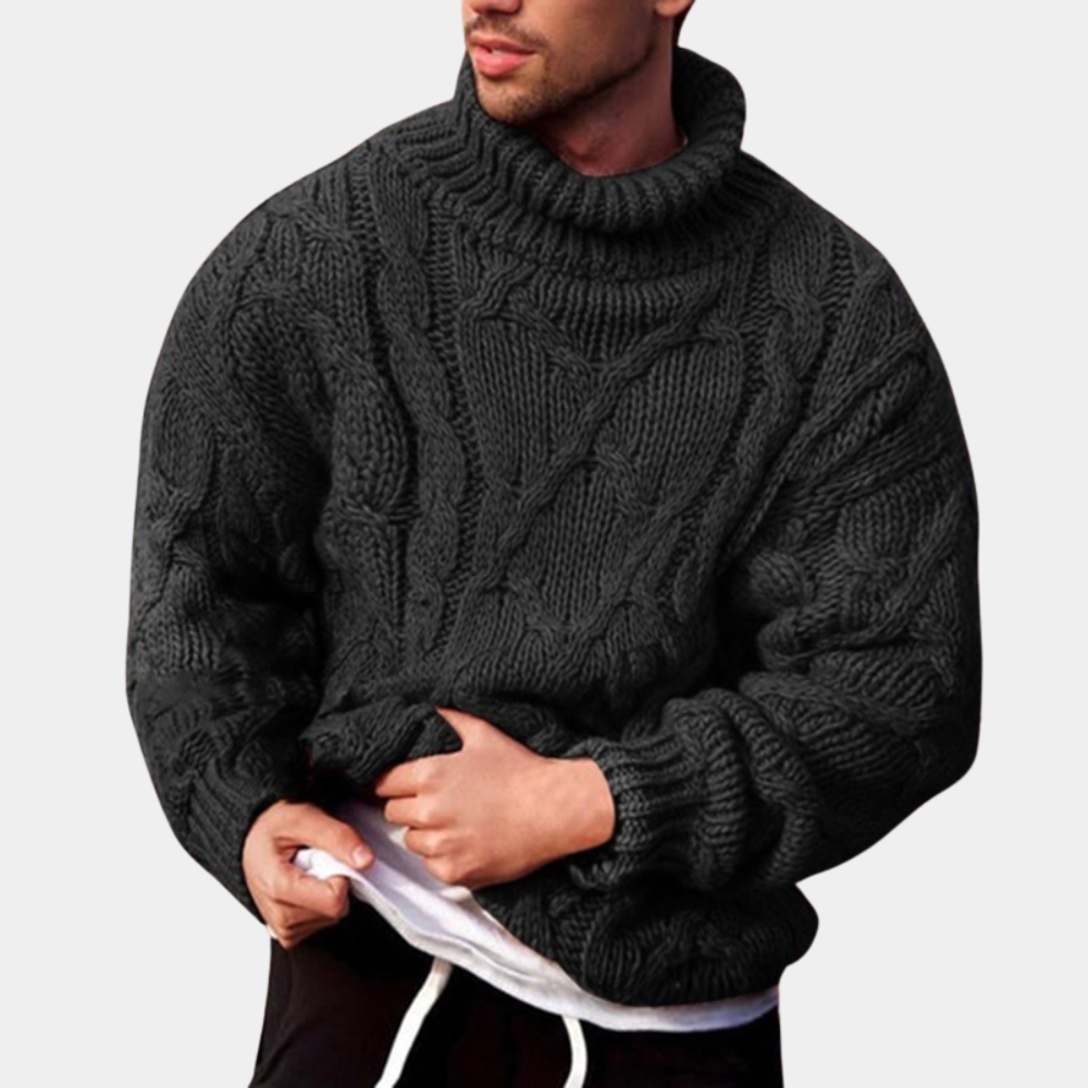 Ethan's Style | Men's Sweater | Comfortable Everyday Wear | Timeless Cable Knit Design 1