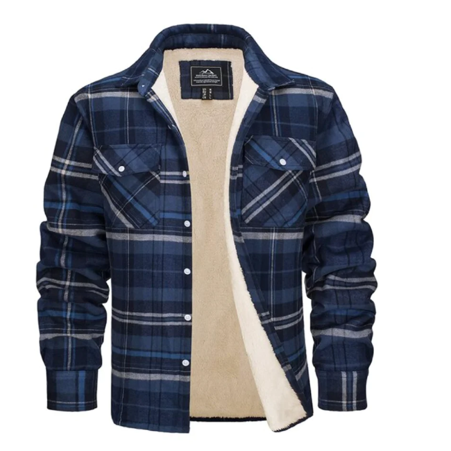 Jacob | Stylish Plaid Jacket | Warm Outerwear | Cozy Fleece Lining 10