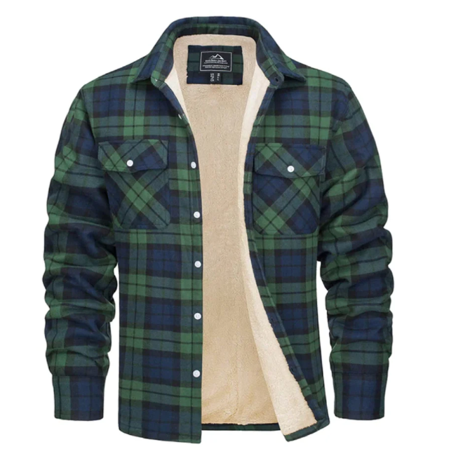 Jacob | Stylish Plaid Jacket | Warm Outerwear | Cozy Fleece Lining 5