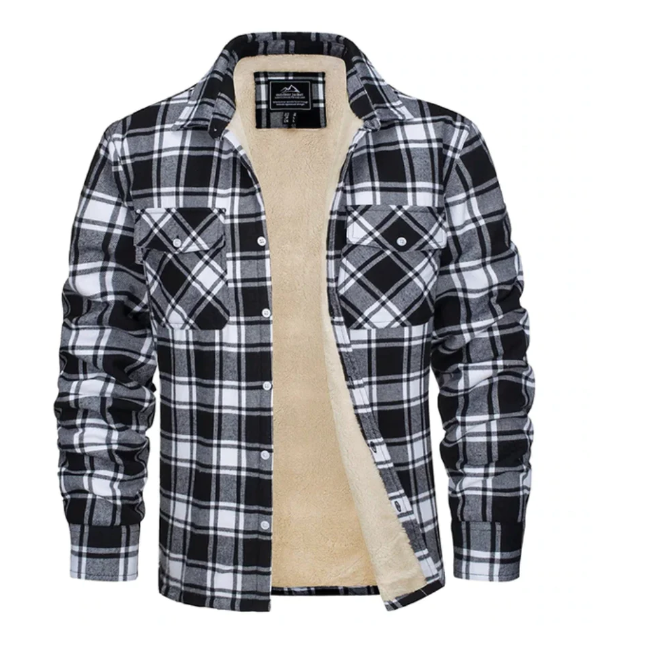 Jacob | Stylish Plaid Jacket | Warm Outerwear | Cozy Fleece Lining 7