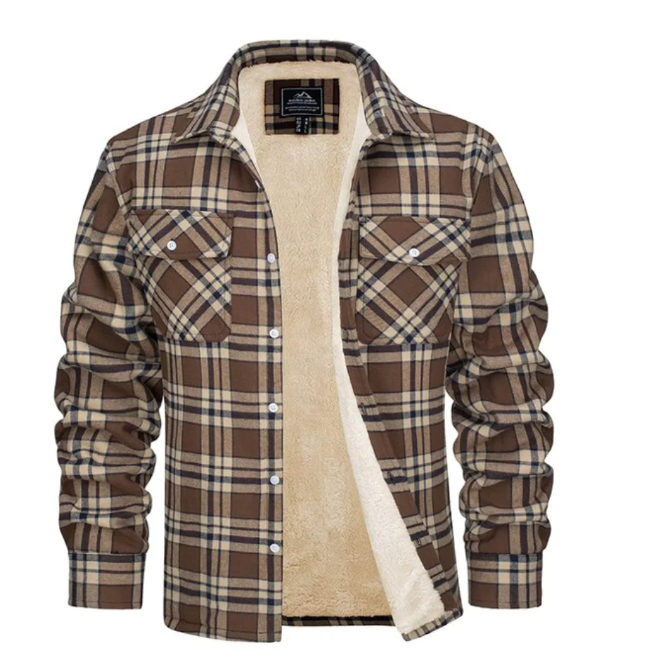 Jacob | Stylish Plaid Jacket | Warm Outerwear | Cozy Fleece Lining 8