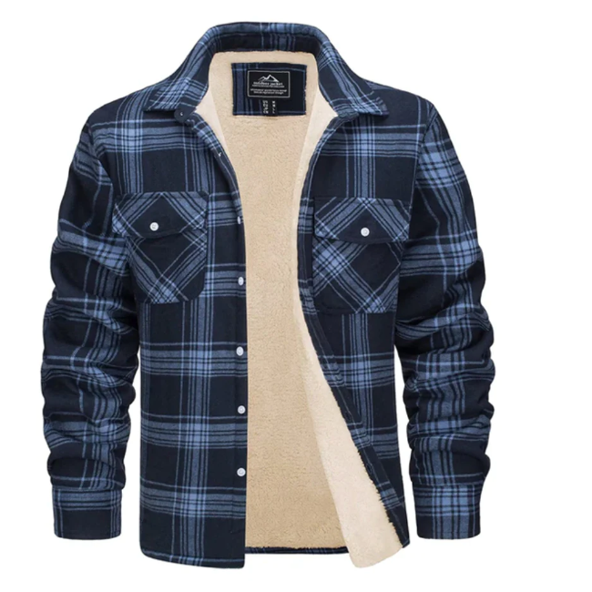 Jacob | Stylish Plaid Jacket | Warm Outerwear | Cozy Fleece Lining 9