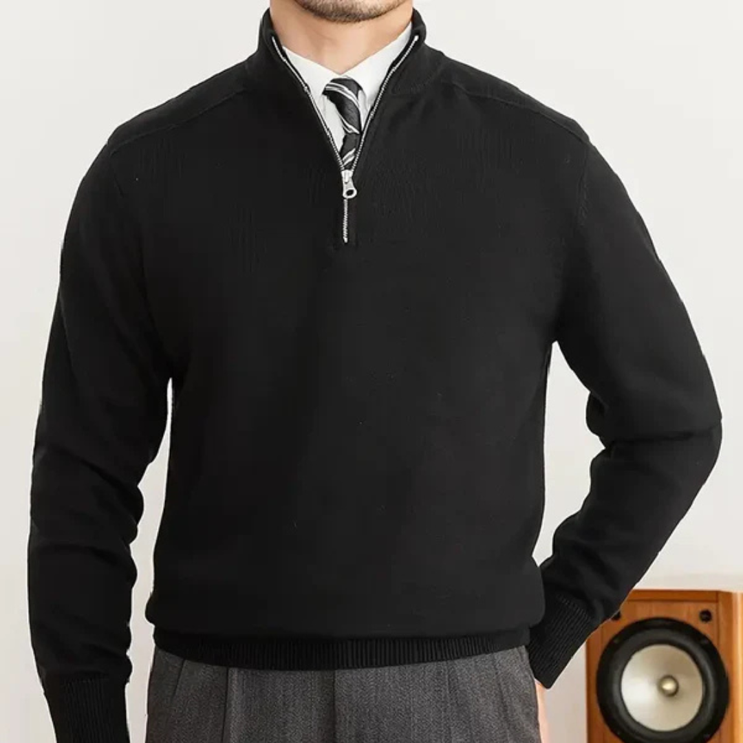 James | Cotton Sweater | Half-Zip Design | Luxury Comfort 2