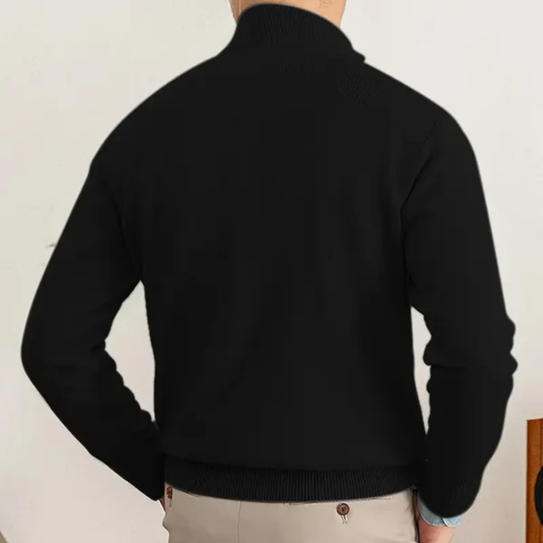James | Cotton Sweater | Half-Zip Design | Luxury Comfort 3
