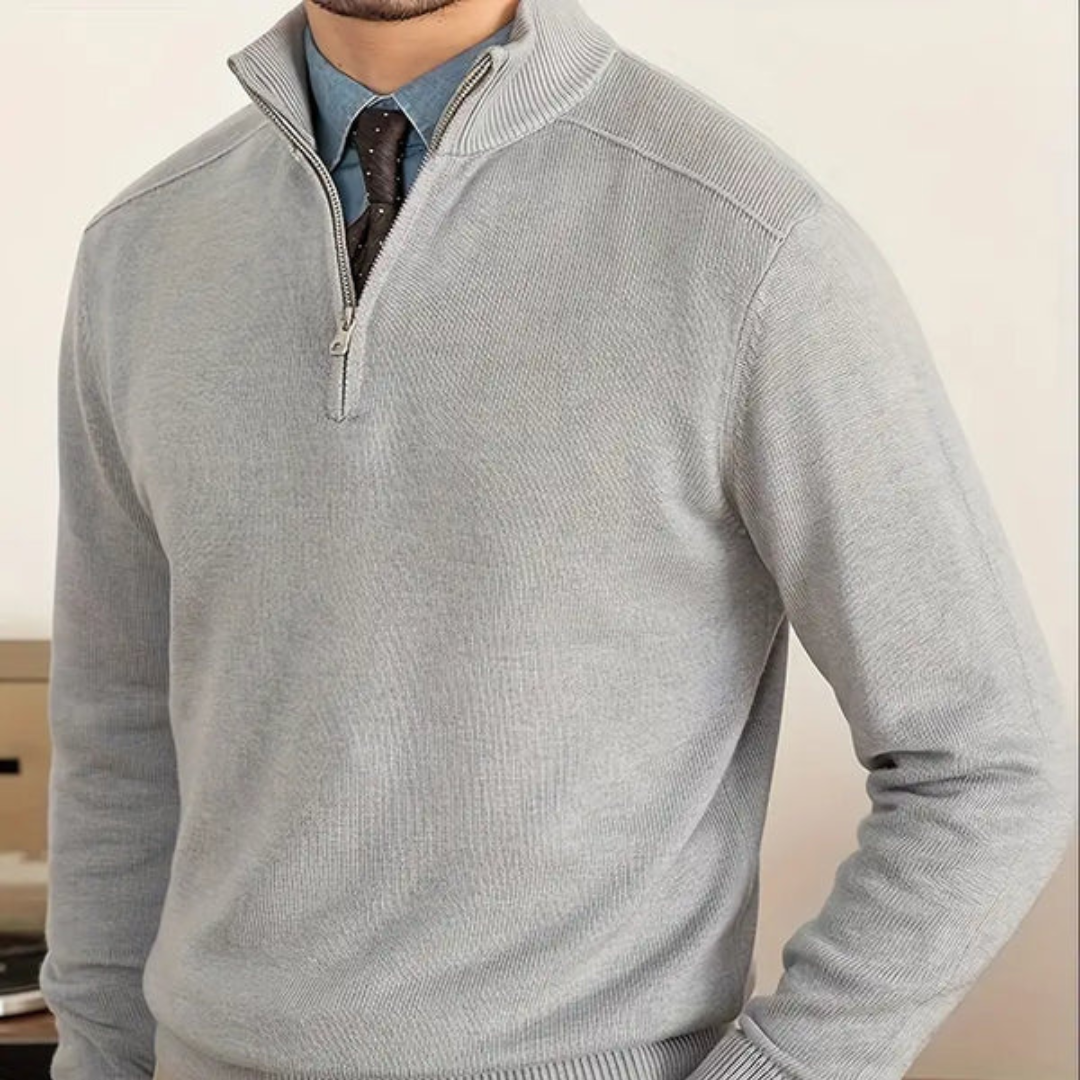James | Cotton Sweater | Half-Zip Design | Luxury Comfort 4