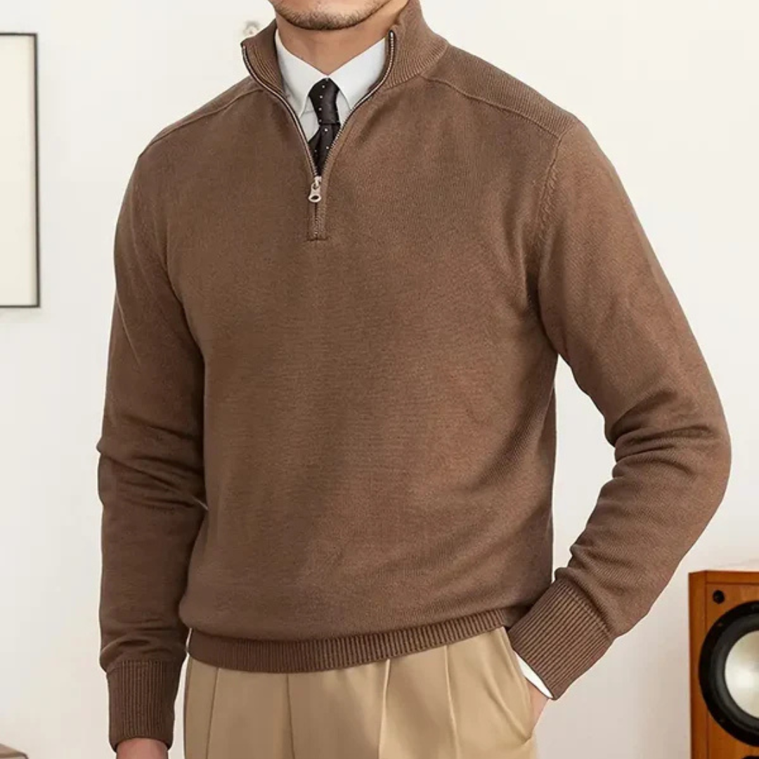 James | Cotton Sweater | Half-Zip Design | Luxury Comfort 5