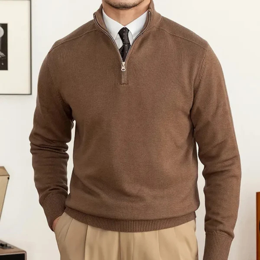 James | Cotton Sweater | Half-Zip Design | Luxury Comfort 6