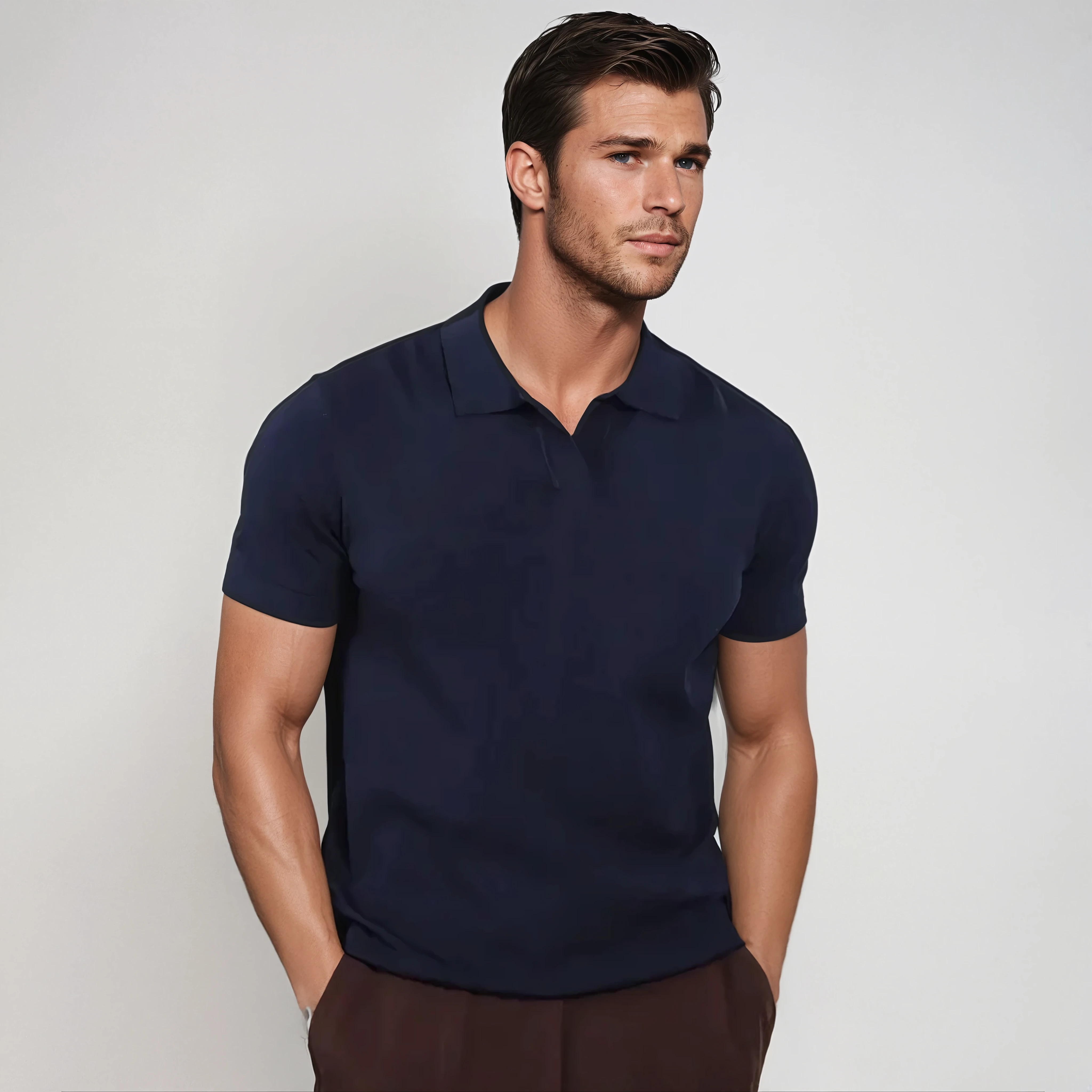 James | Polo Shirt | Buttonless Design | Easy Wear | Structured Collar 0