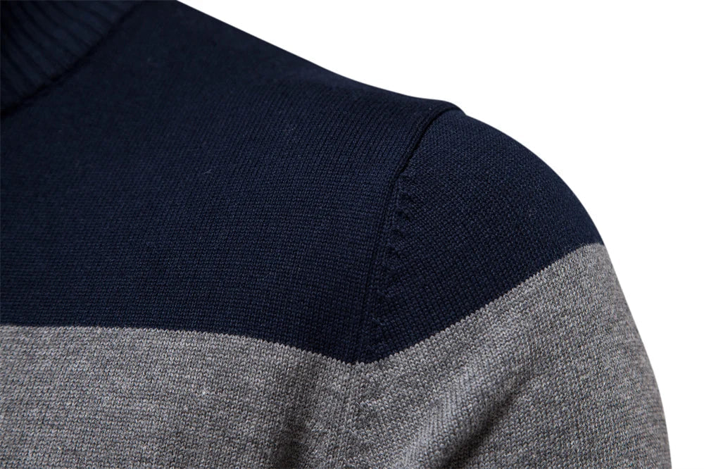 James | Quarter-Zip Sweater | Cotton Blend Sweater | Striped Sweater | Comfortable Sweater 6