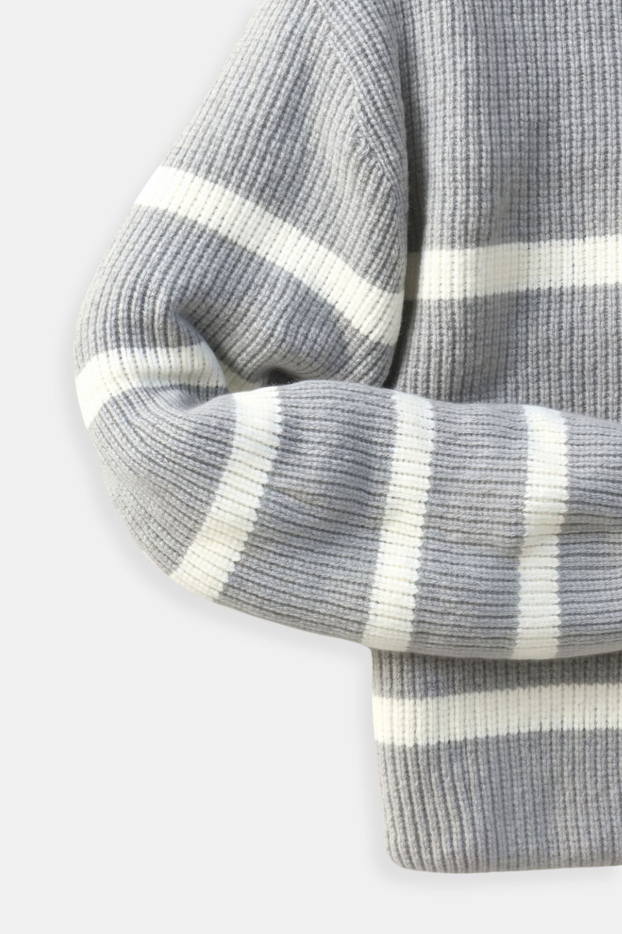 James | Wool Blend Sweater | Half Zip Sweater | Striped Sweater 5