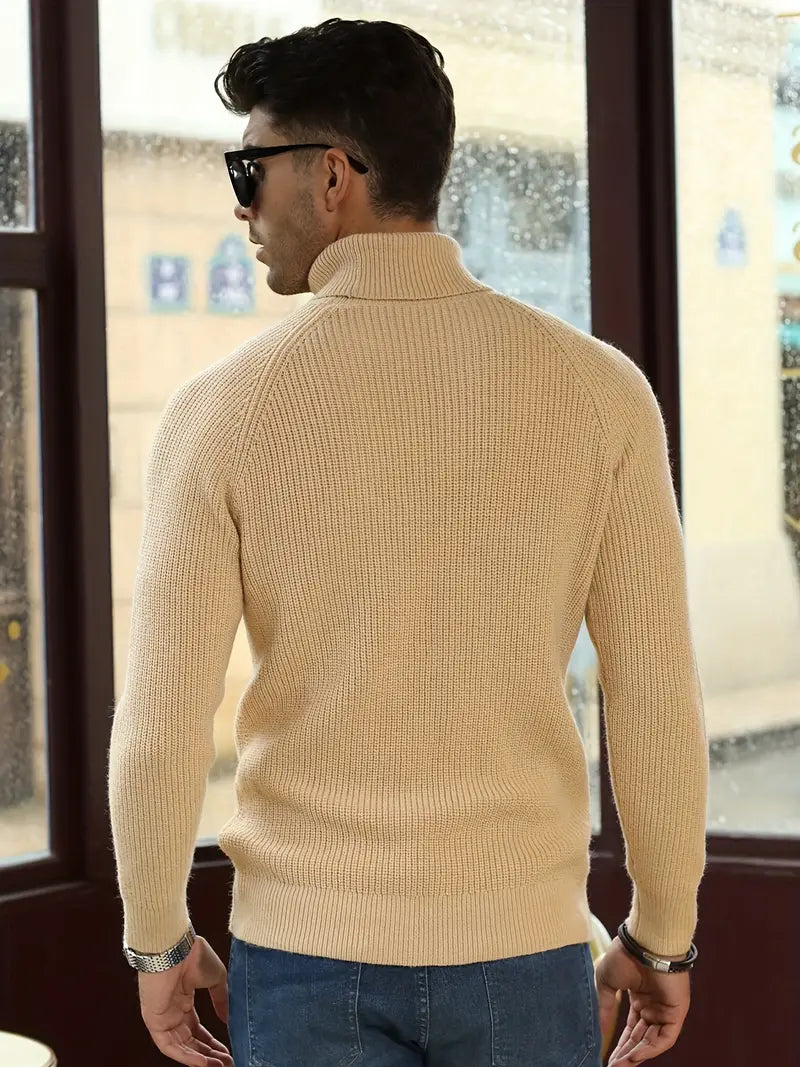 Liam | Cable Knit Sweater | Turtleneck Sweater | Warm Knit Sweater 2