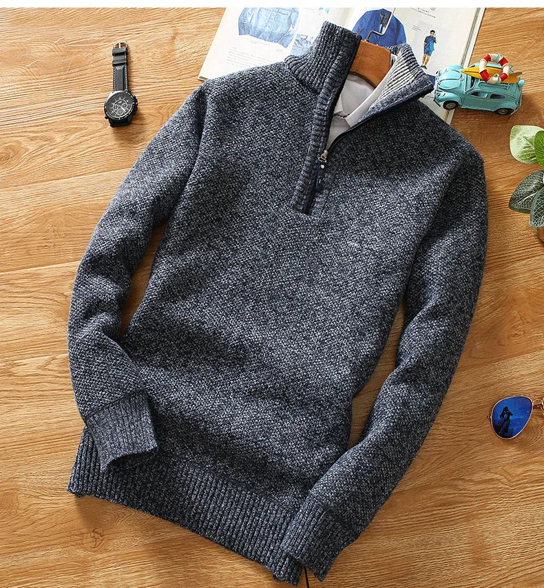 Liam | Men's Sweater | Half Zip Sweater | Warm Fleece | Comfortable Style 7