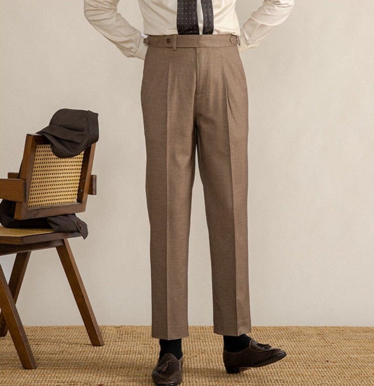 Liam's Style | Trousers | Pleated Front Pants | Adjustable Waist Trousers 2