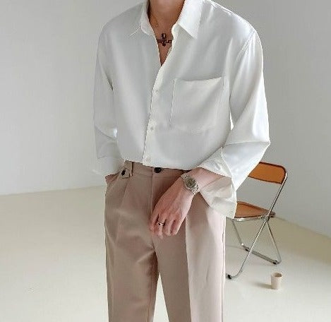 Luca | Italian Cut Shirt | Smart Casual Style | Easy Care Fabric 0