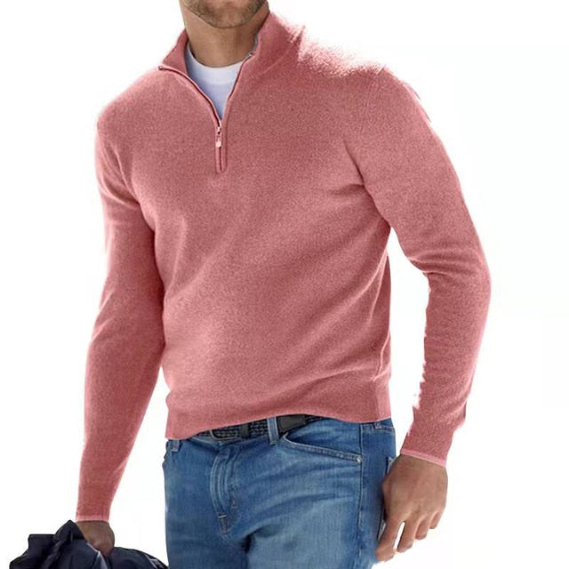 Luca | Men's Sweater | V-Neck Sweater | Faux Wool Sweater 7