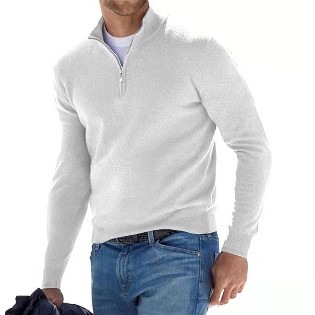 Luca | Men's Sweater | V-Neck Sweater | Faux Wool Sweater 9
