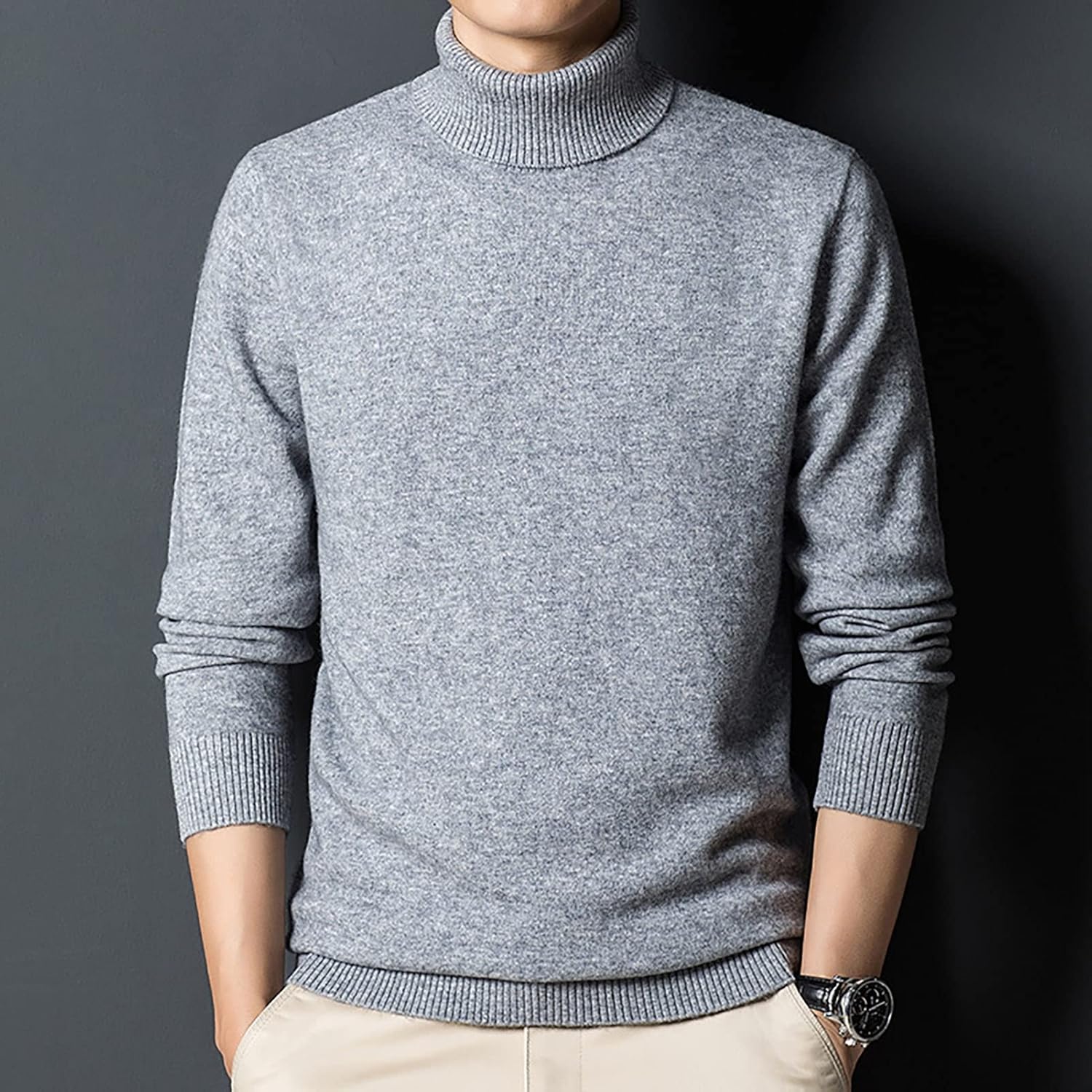 Lukas | Mens Roll Neck Jumper | Womens Black Roll Neck Jumper | Roll Neck 8