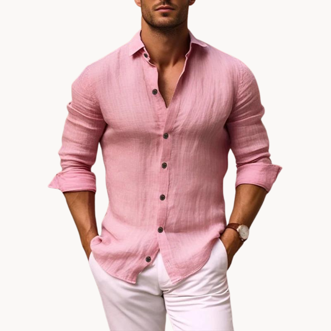 Marco | Breathable Shirt | Elegant Button-Front | Lightweight Cotton Blend 0
