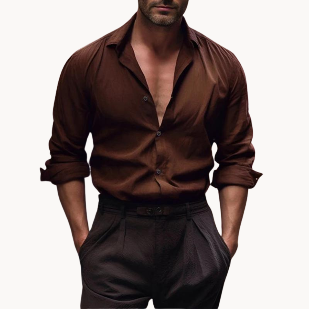 Marco | Breathable Shirt | Elegant Button-Front | Lightweight Cotton Blend 5