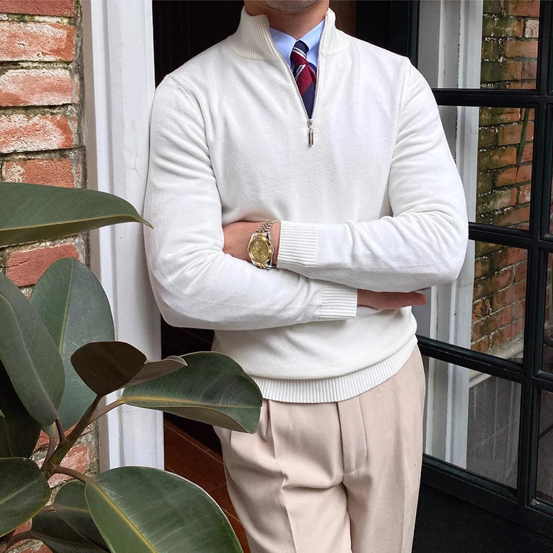 Marco | Half-Zip Sweater | Wool Blend Sweater | Stylish Knitwear | Versatile Fashion 2
