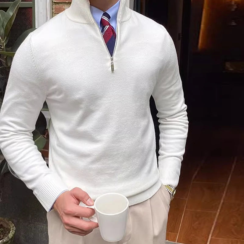 Marco | Half-Zip Sweater | Wool Blend Sweater | Stylish Knitwear | Versatile Fashion 3