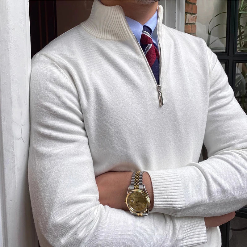 Marco | Half-Zip Sweater | Wool Blend Sweater | Stylish Knitwear | Versatile Fashion 4