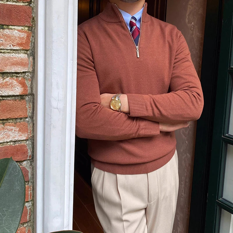 Marco | Half-Zip Sweater | Wool Blend Sweater | Stylish Knitwear | Versatile Fashion 5
