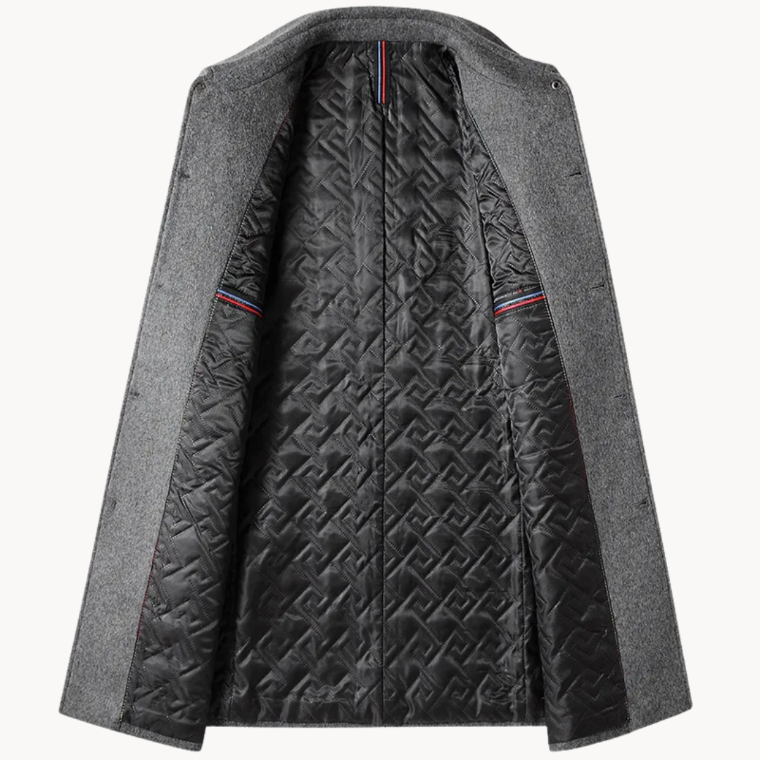 Marcus | Men's Wool Coat | Black Wool Coat | Wool Trench Coat 2